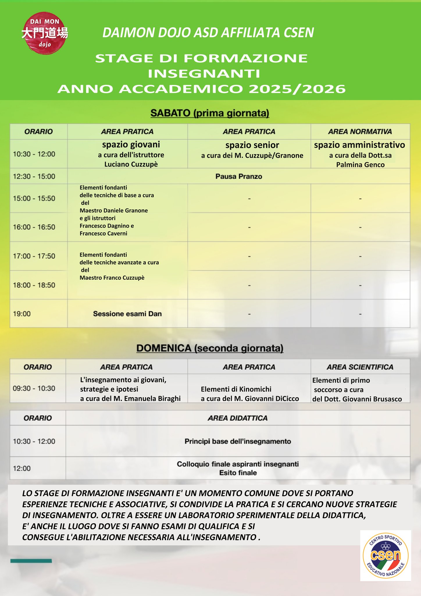 Stage Regionale Liguria